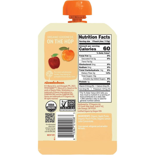 Pumpkin Tree Organics Baby Food Pouch - Apple & Peach
