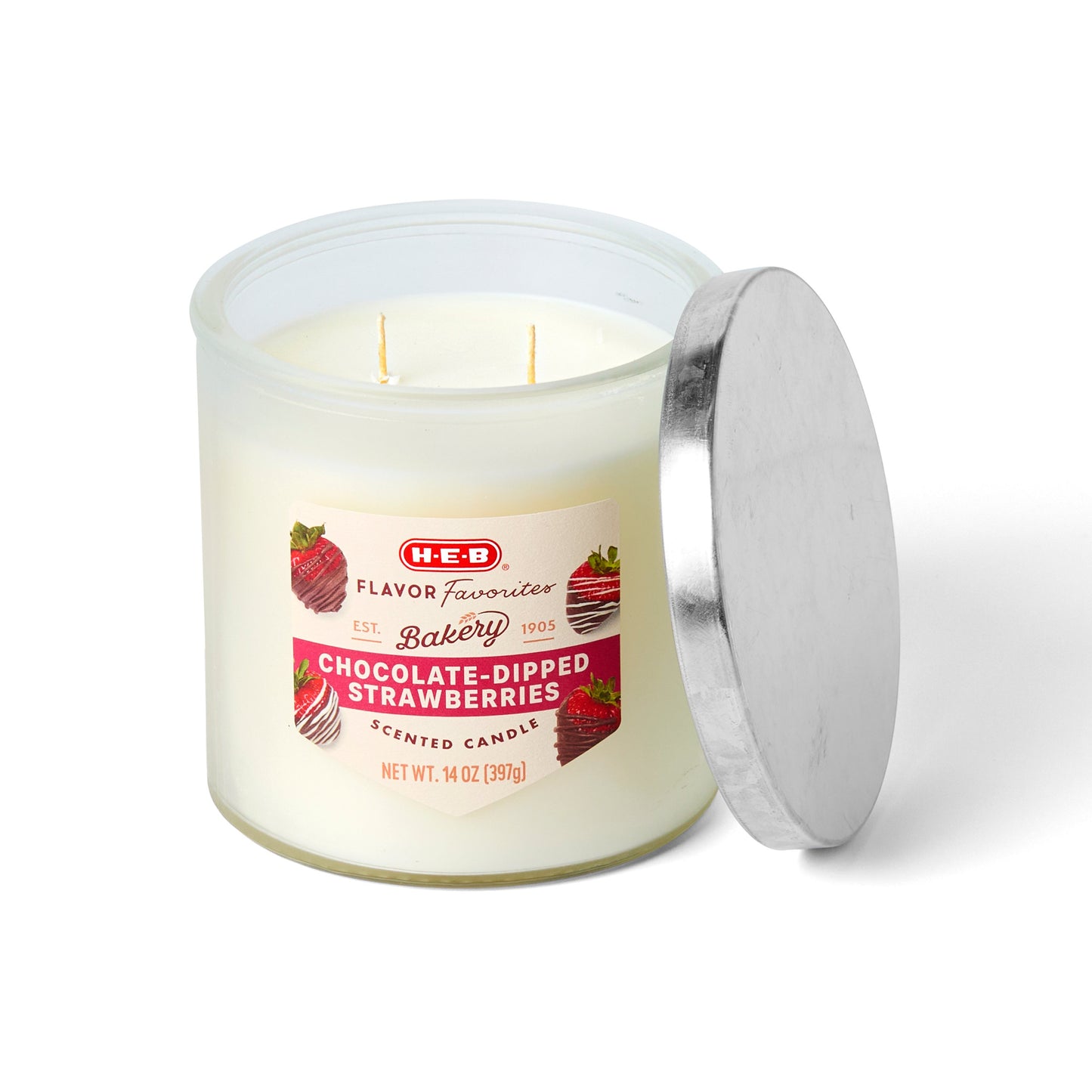 H-E-B Flavor Favorites Bakery Chocolate-Dipped Strawberries Scented Candle