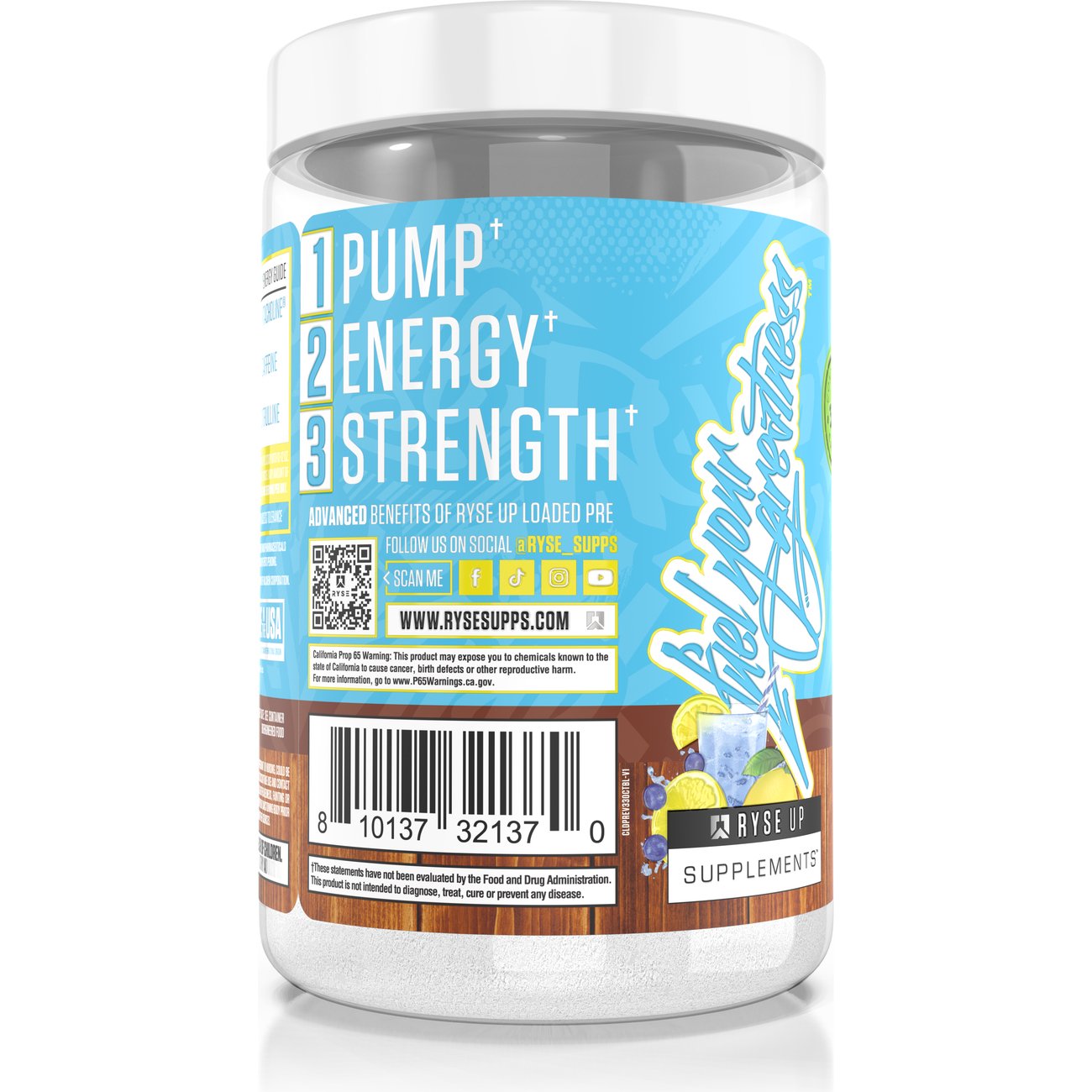Ryse Loaded Pre-Workout - Blueberry Lemonade