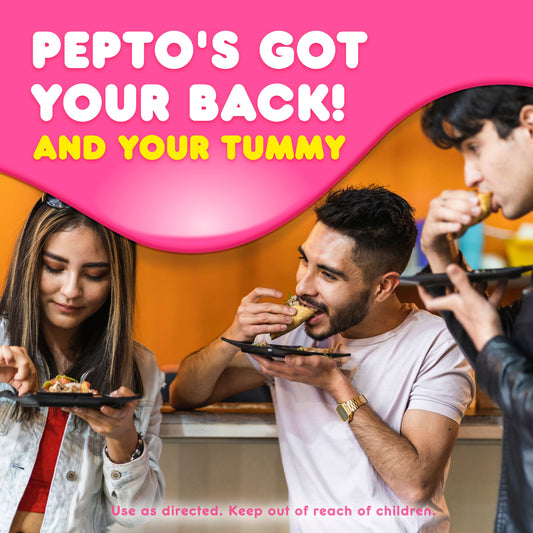 Pepto-Bismol Chewable Tablets, Fast & Effective Digestive Relief from Nausea, Heartburn, Indigestion, Upset Stomach, & Diarrhea