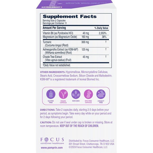 Pamprin Botanicals Don't Cramp My Style PMS & Period Support