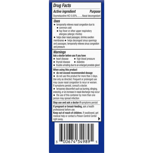 Theraflu Severe Congestion Relief Nasal Mist, 0.34 Fl Oz