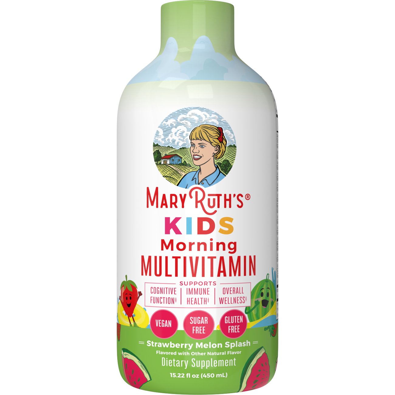 Mary Ruth's Kids' Liquid Morning Multivitamin - Strawberry Melon Splash