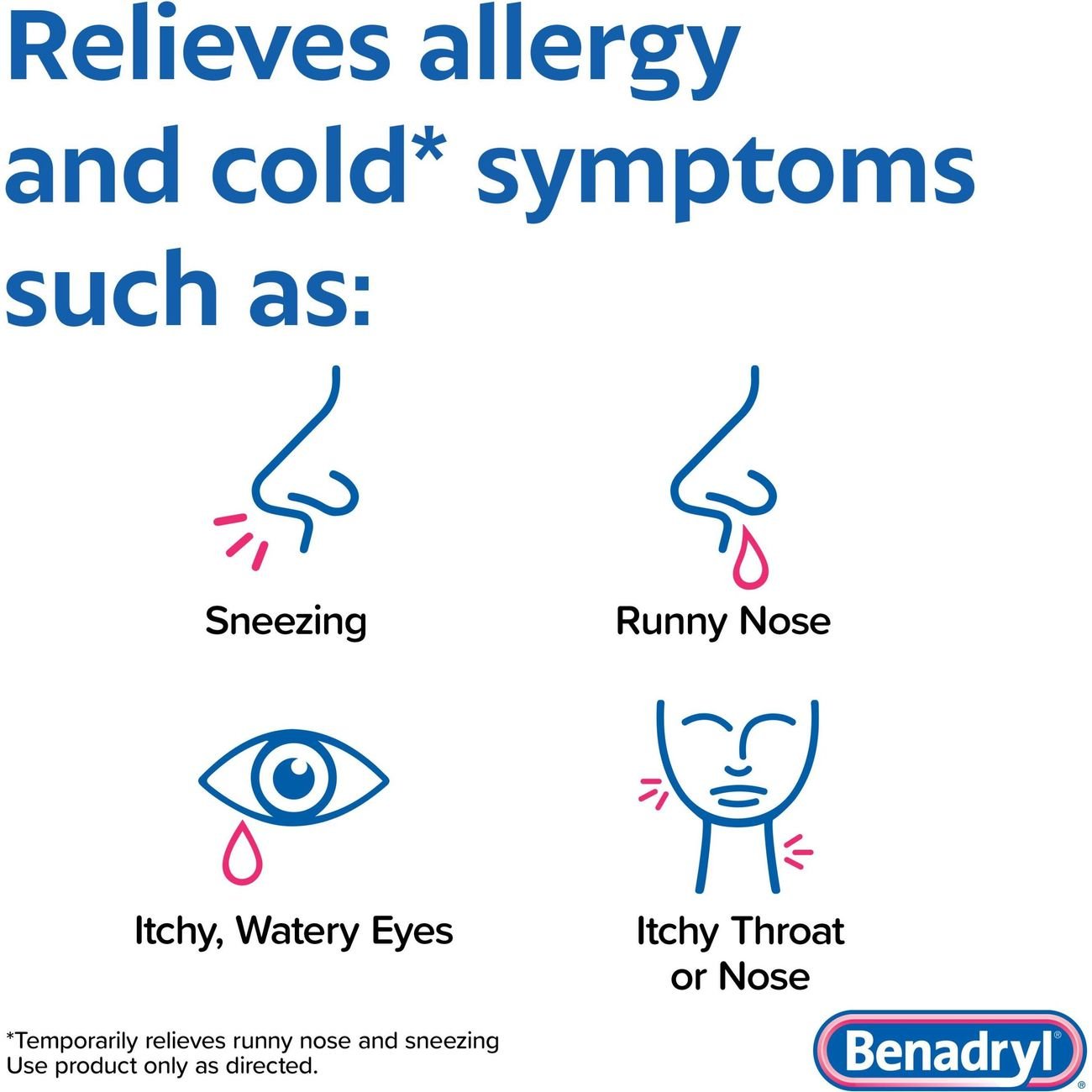 Benadryl Antihistamine Allergy Relief Liquid - Wild Cherry