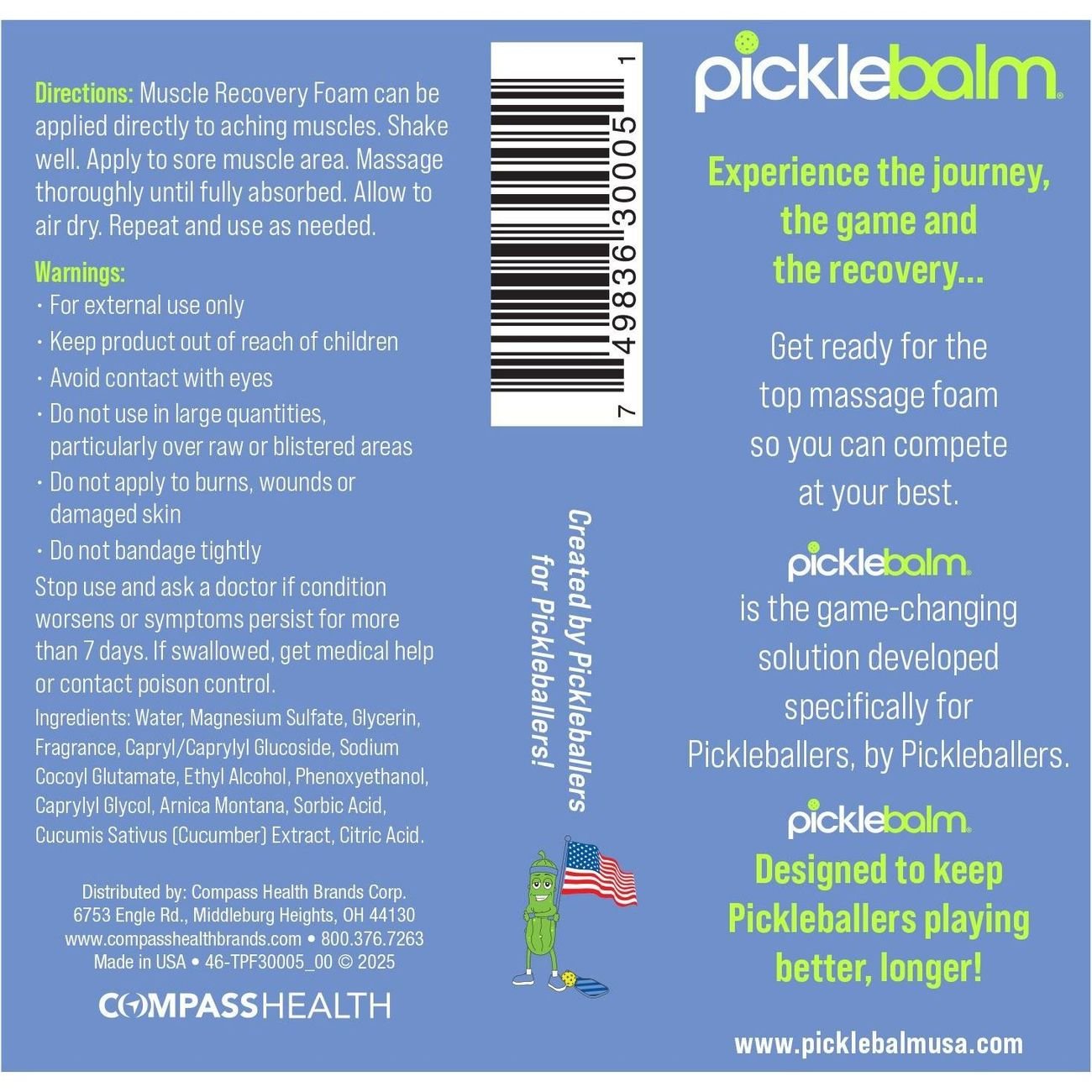 Picklebalm Magnesium Muscle Recovery Foam