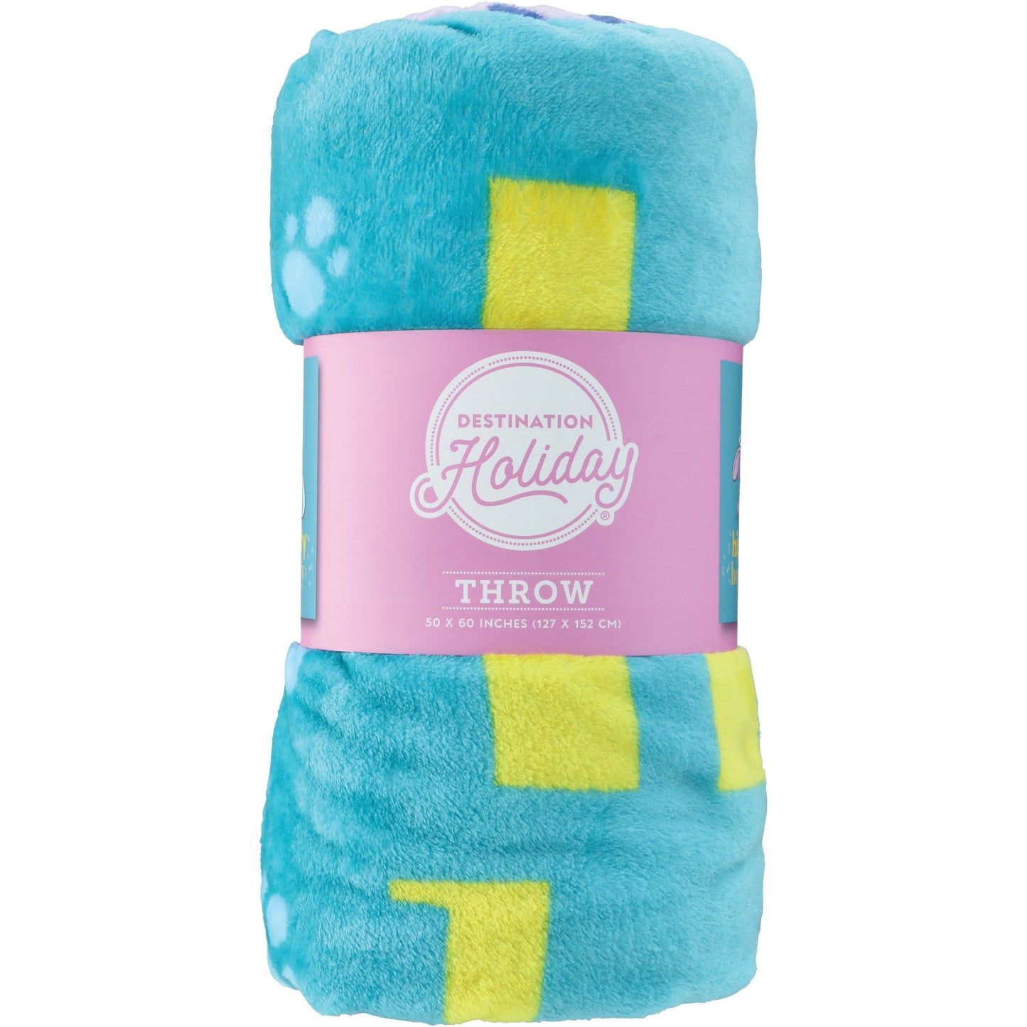 Destination Holiday Easter Throw Blanket - Bunny Hippity Hop