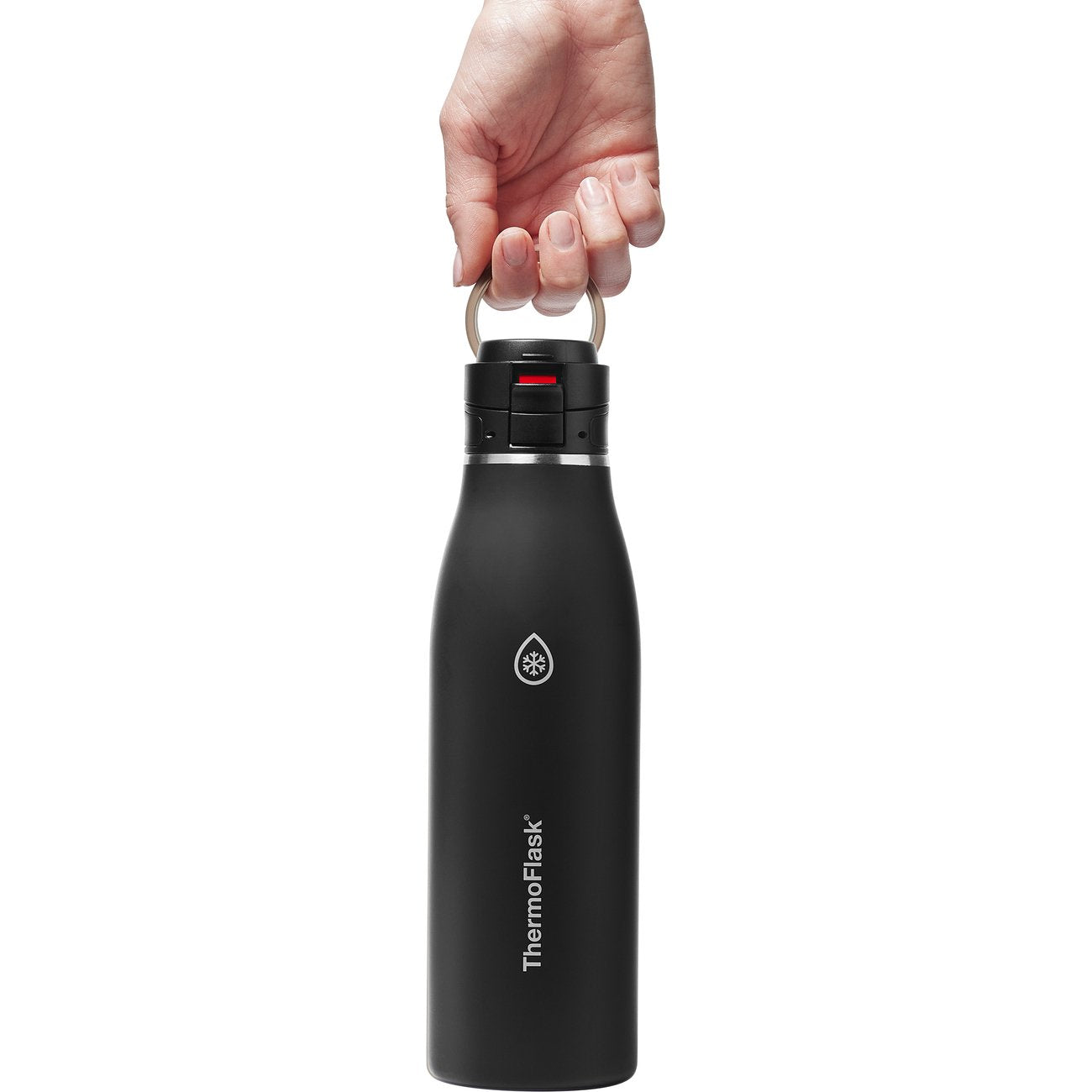 ThermoFlask Stainless Steel Traveler Bottle - Pitch Black