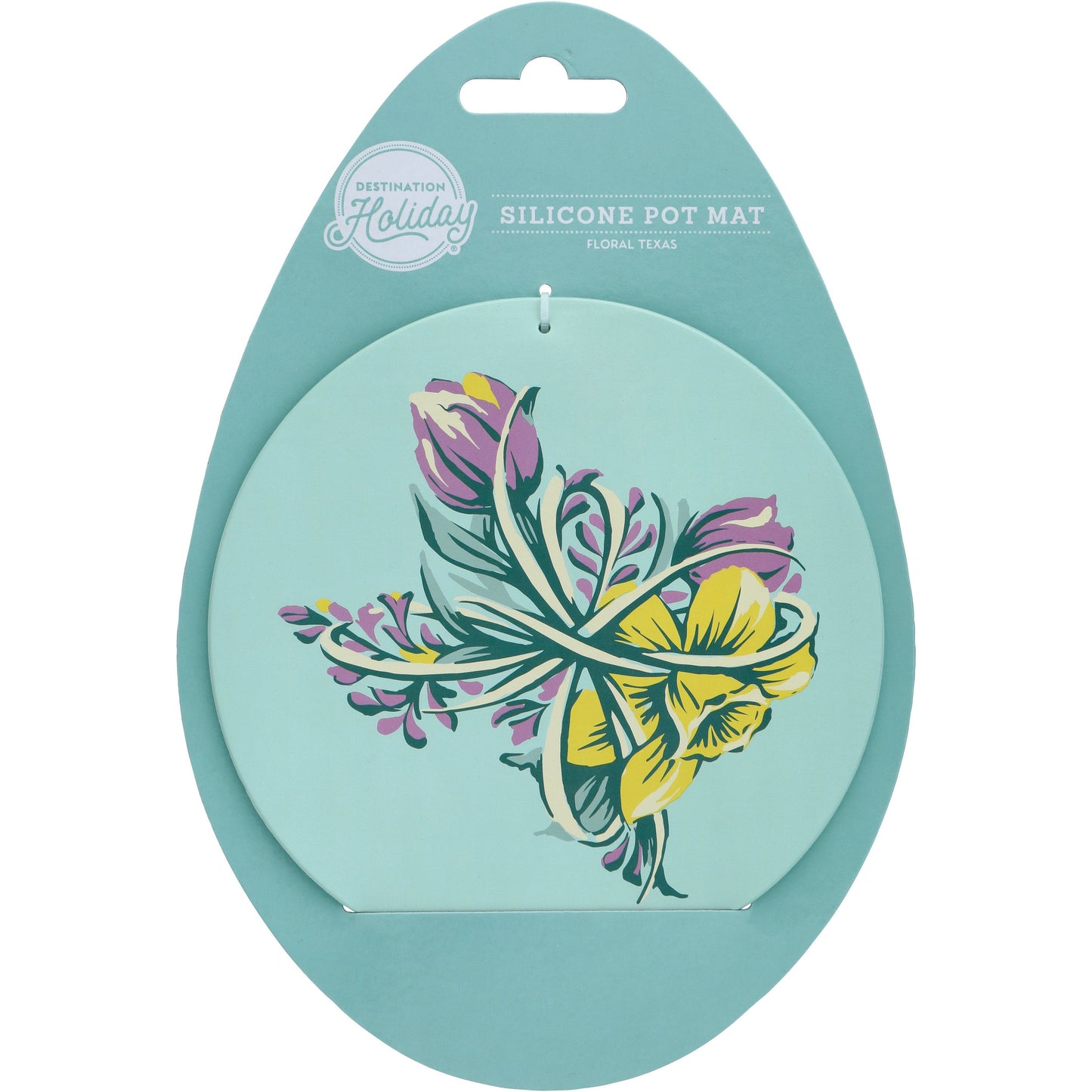 Destination Holiday Floral Texas Silicone Pot Mat