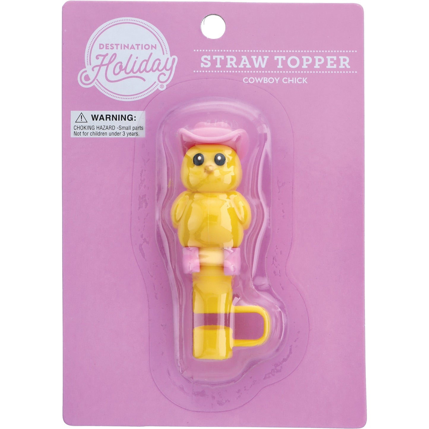 Destination Holiday Cowboy Chick Straw Topper