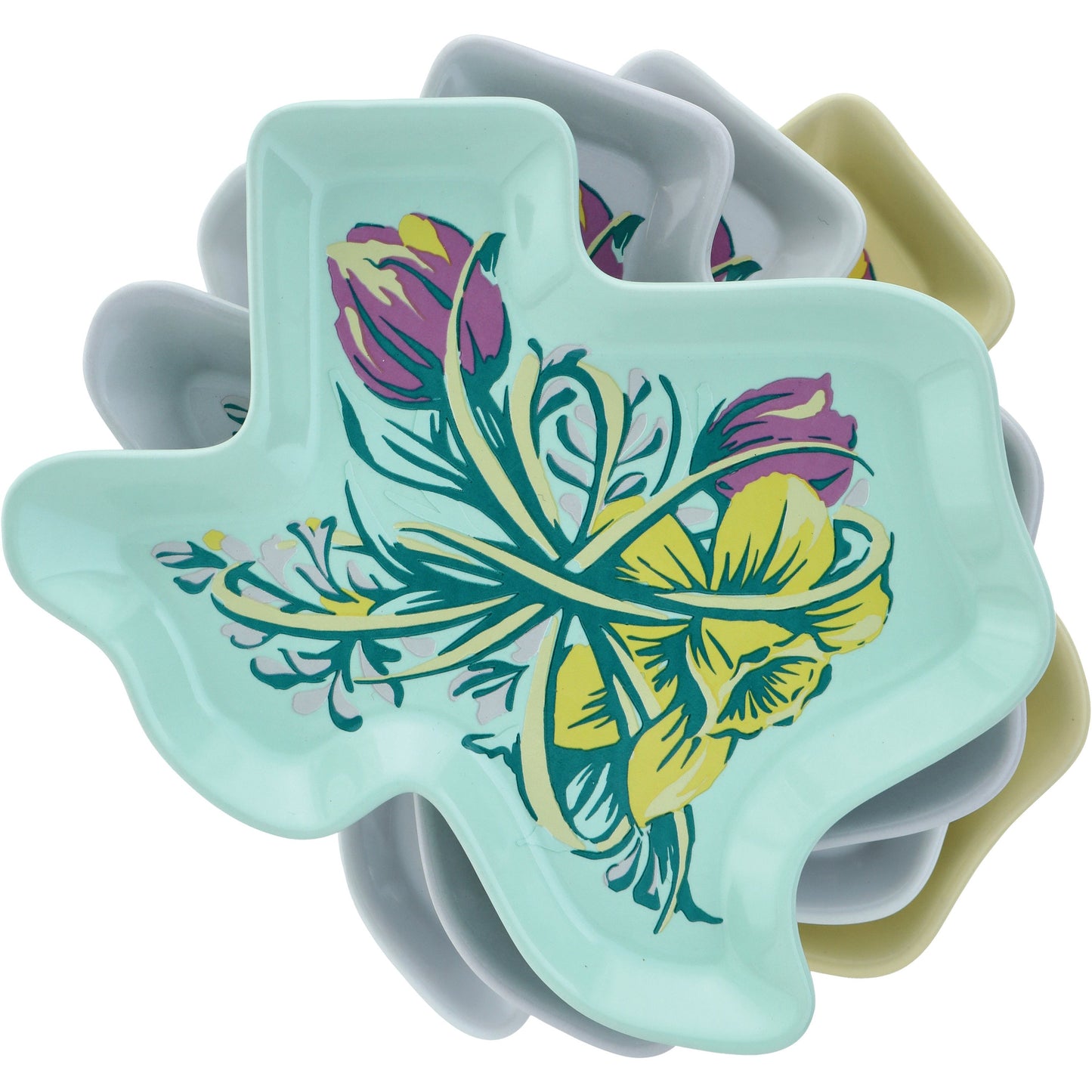 Destination Holiday Texas Spring Floral Appetizer Plates