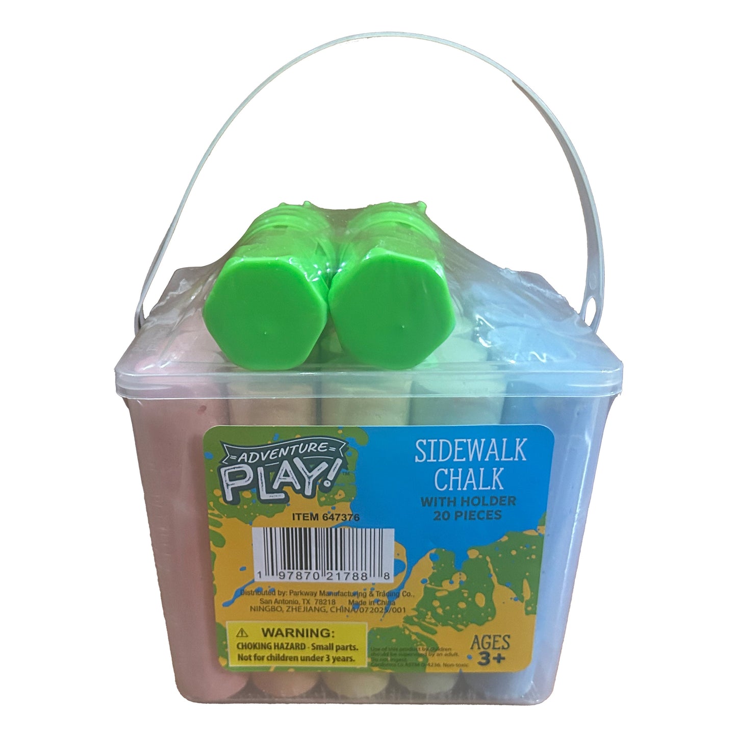 Adventure Play! Sidewalk Chalk with Holder