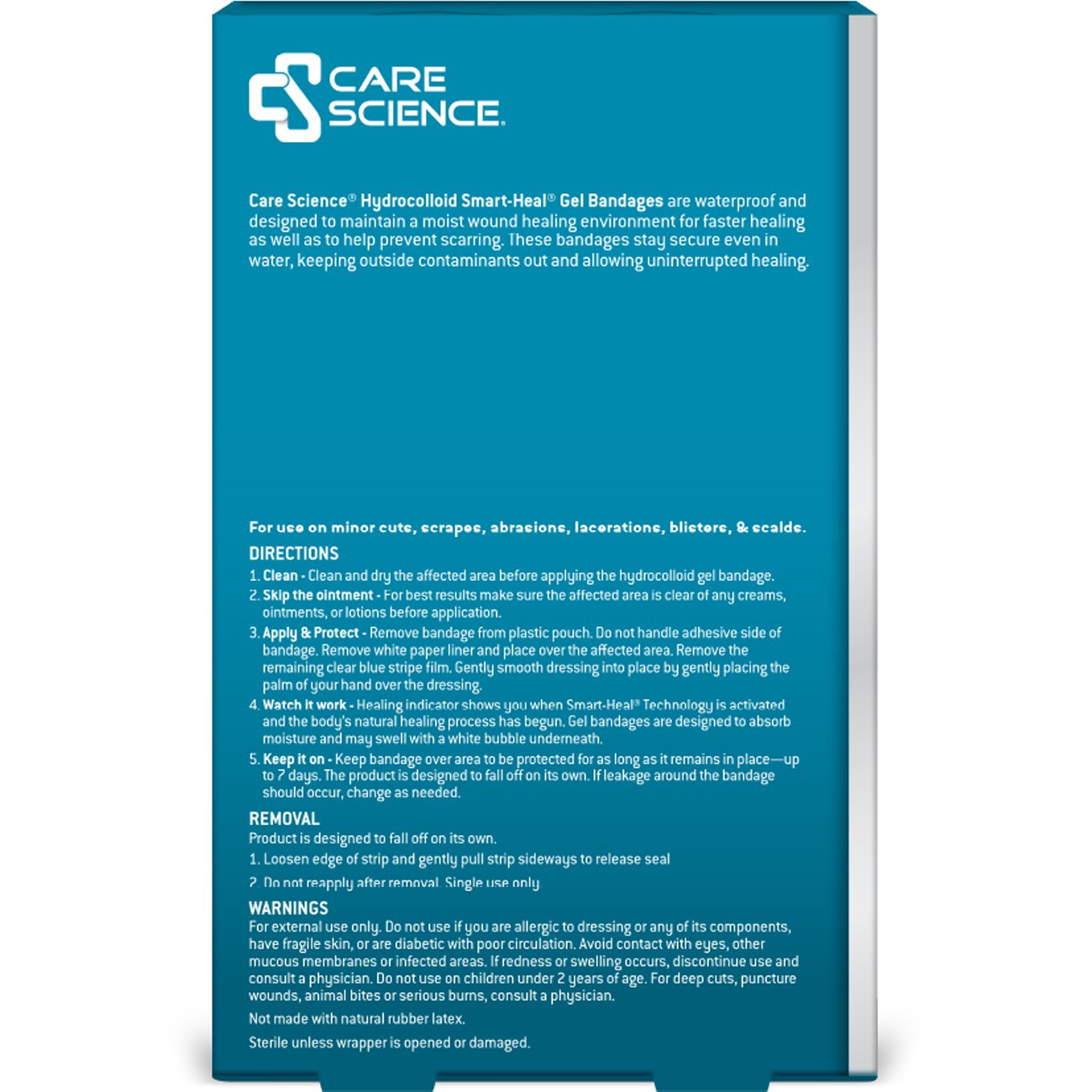 Care Science Hydrocolloid Smart Heal Gel Waterproof Bandages - Assorted
