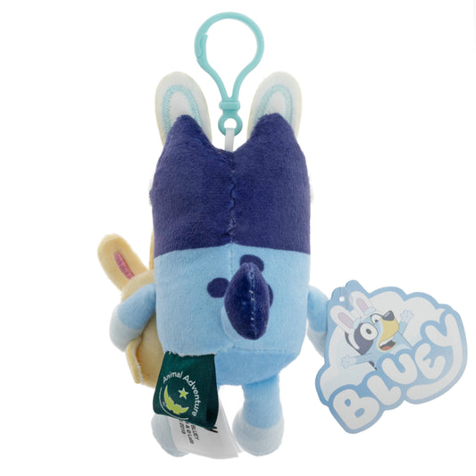 Animal Adventure Bluey with Chick Easter Plush Backpack Clip