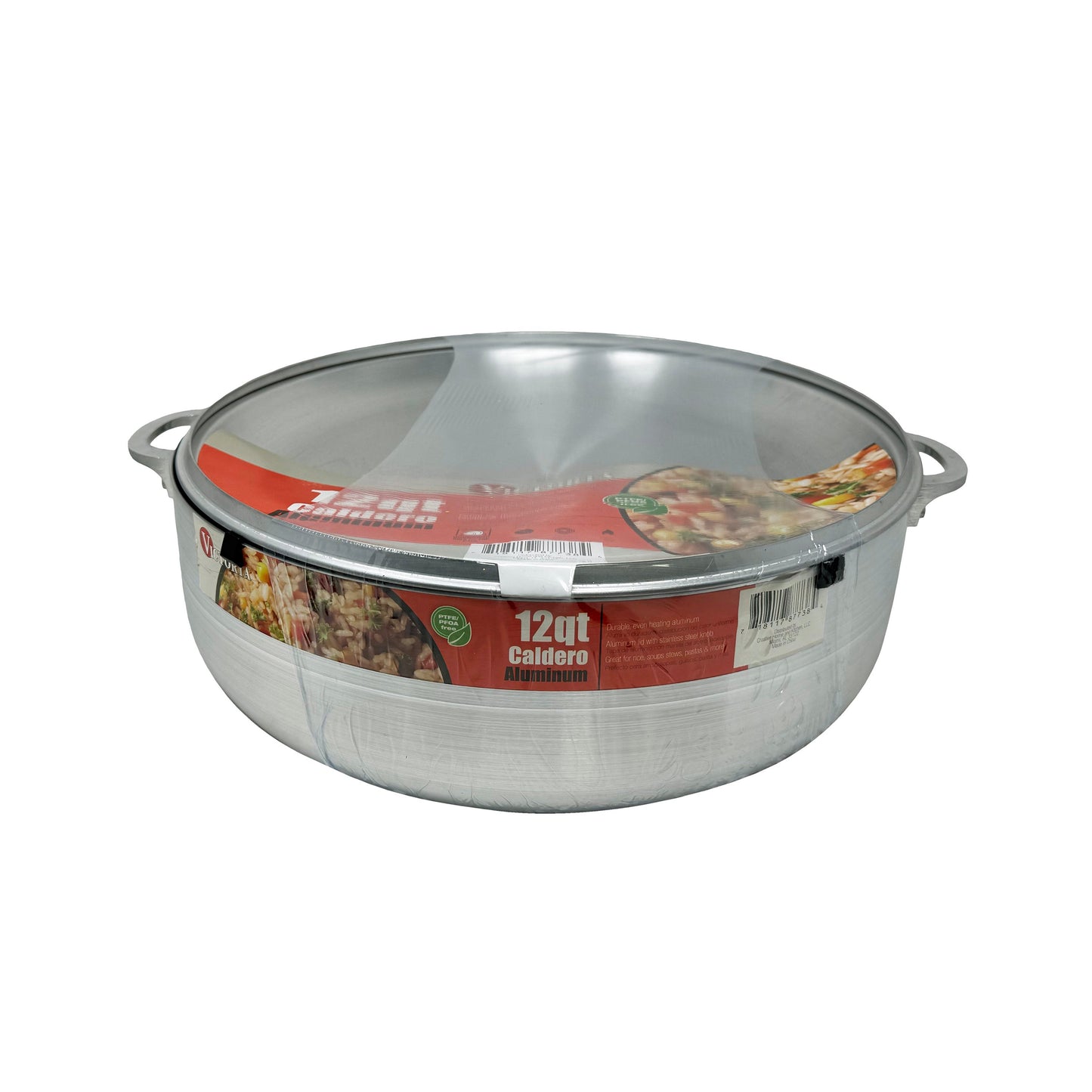 Victoria Polished Aluminum Caldero