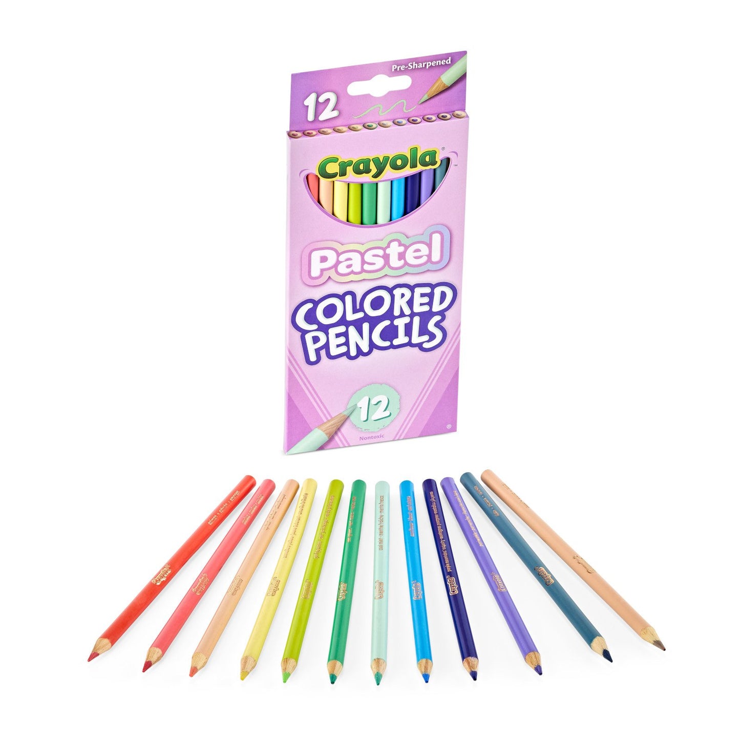 Crayola Pastel Pre-Sharpened Colored Pencils