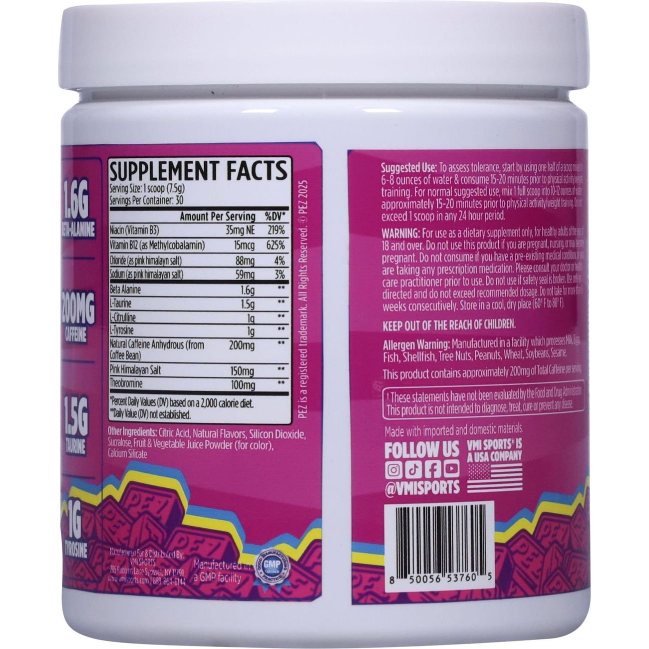 VMI KXR Sport x PEZ Pre-Workout Powder - Grape