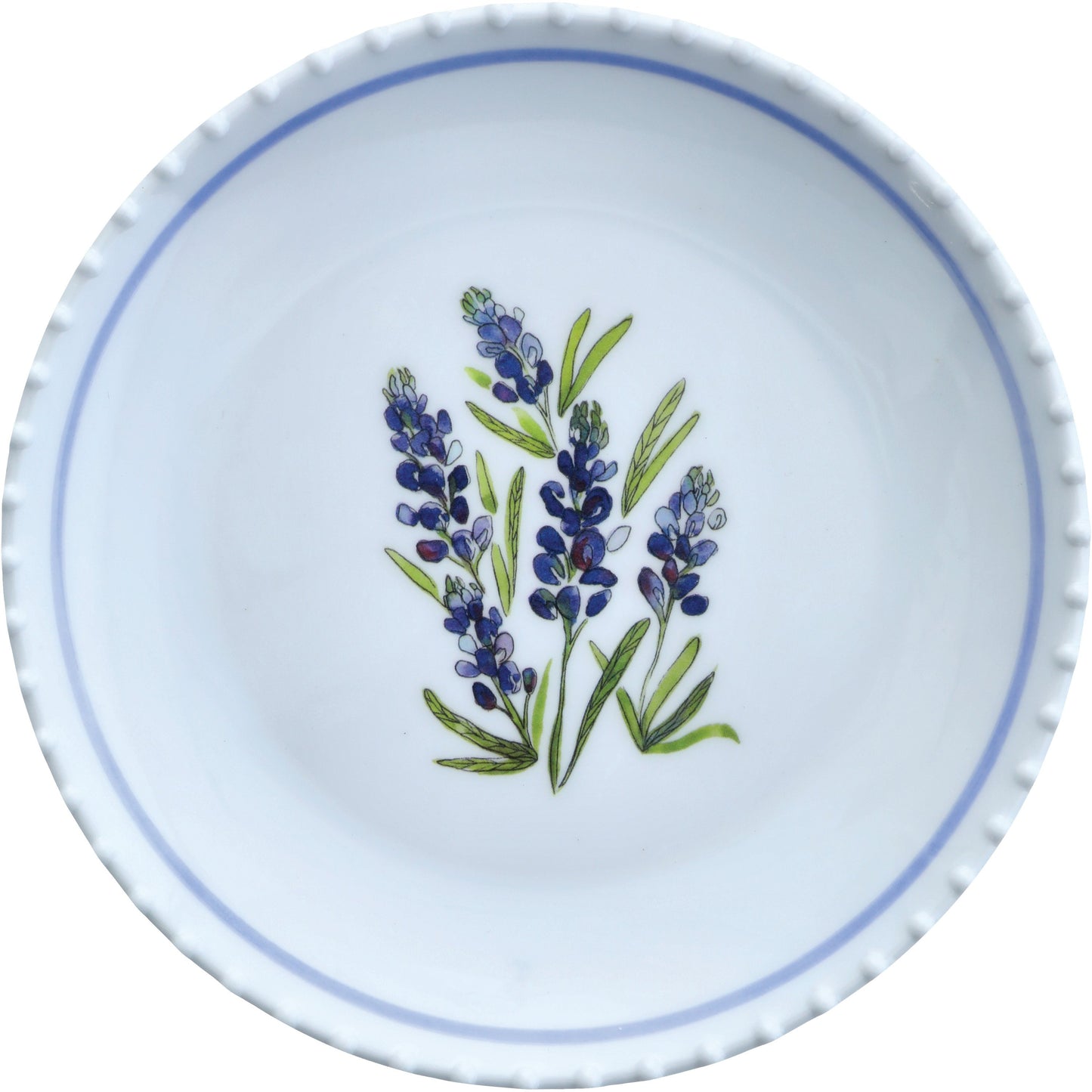 Destination Holiday Bluebonnet Appetizer Plates, 6 in