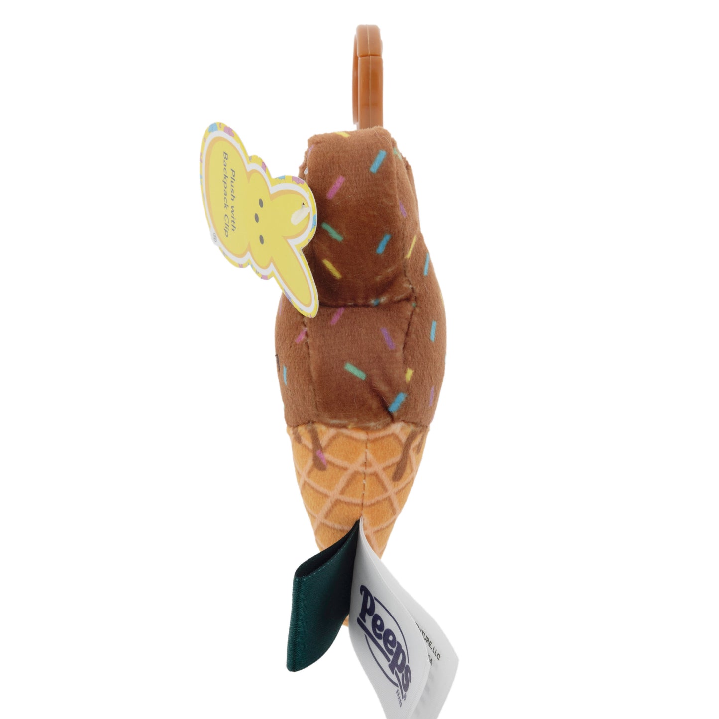 Animal Adventure Peeps Chocolate Ice Cream Cone Bunny Easter Plush Clip