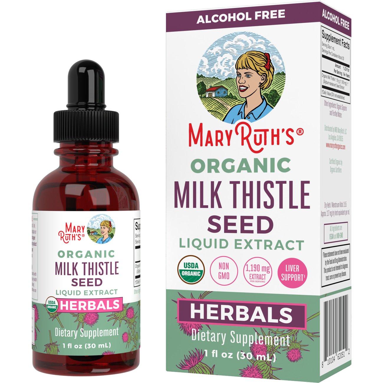 Mary Ruth's Organic Milk Thistle Seed Liquid Extract