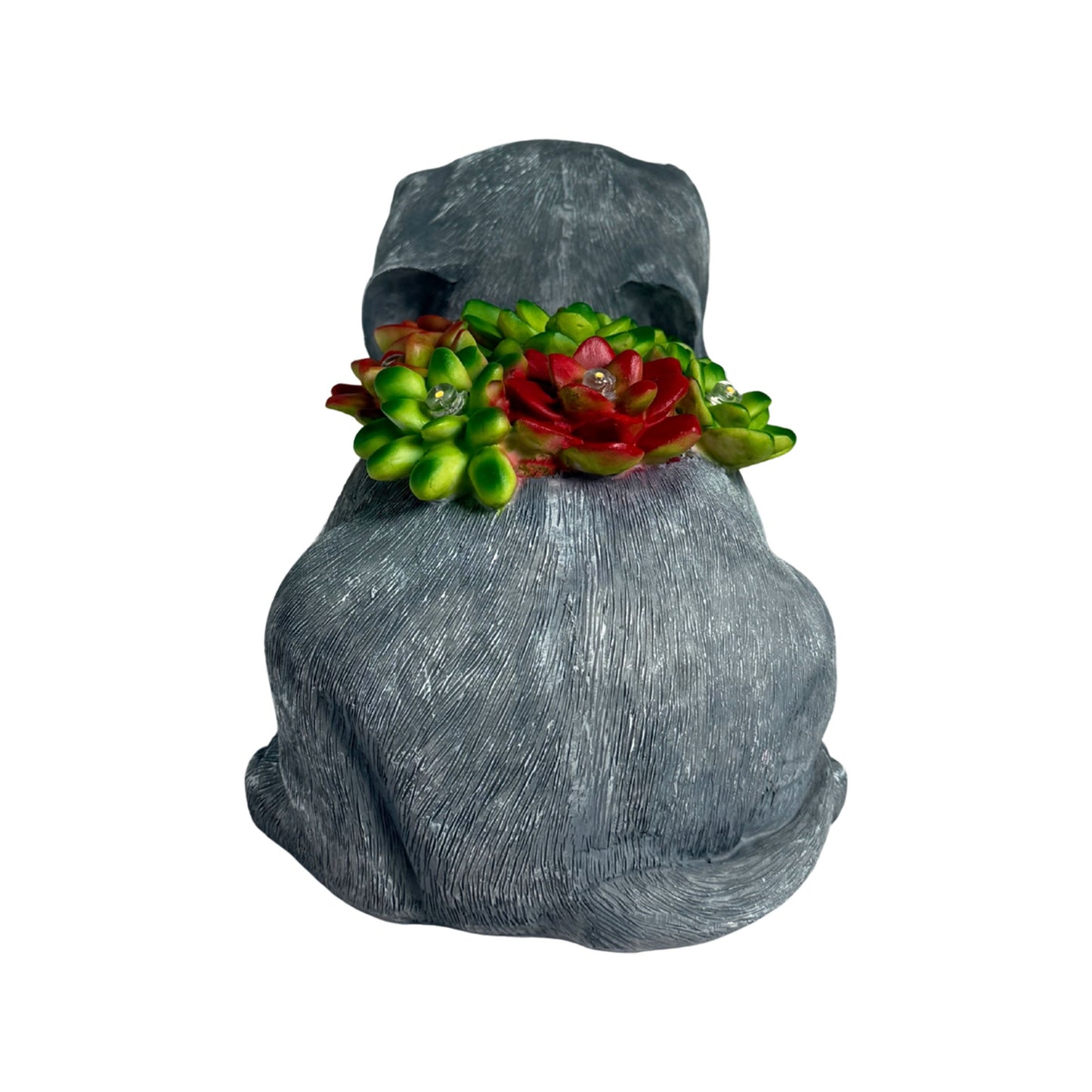 Forever Gifts Solar Succulent Statue - Dog