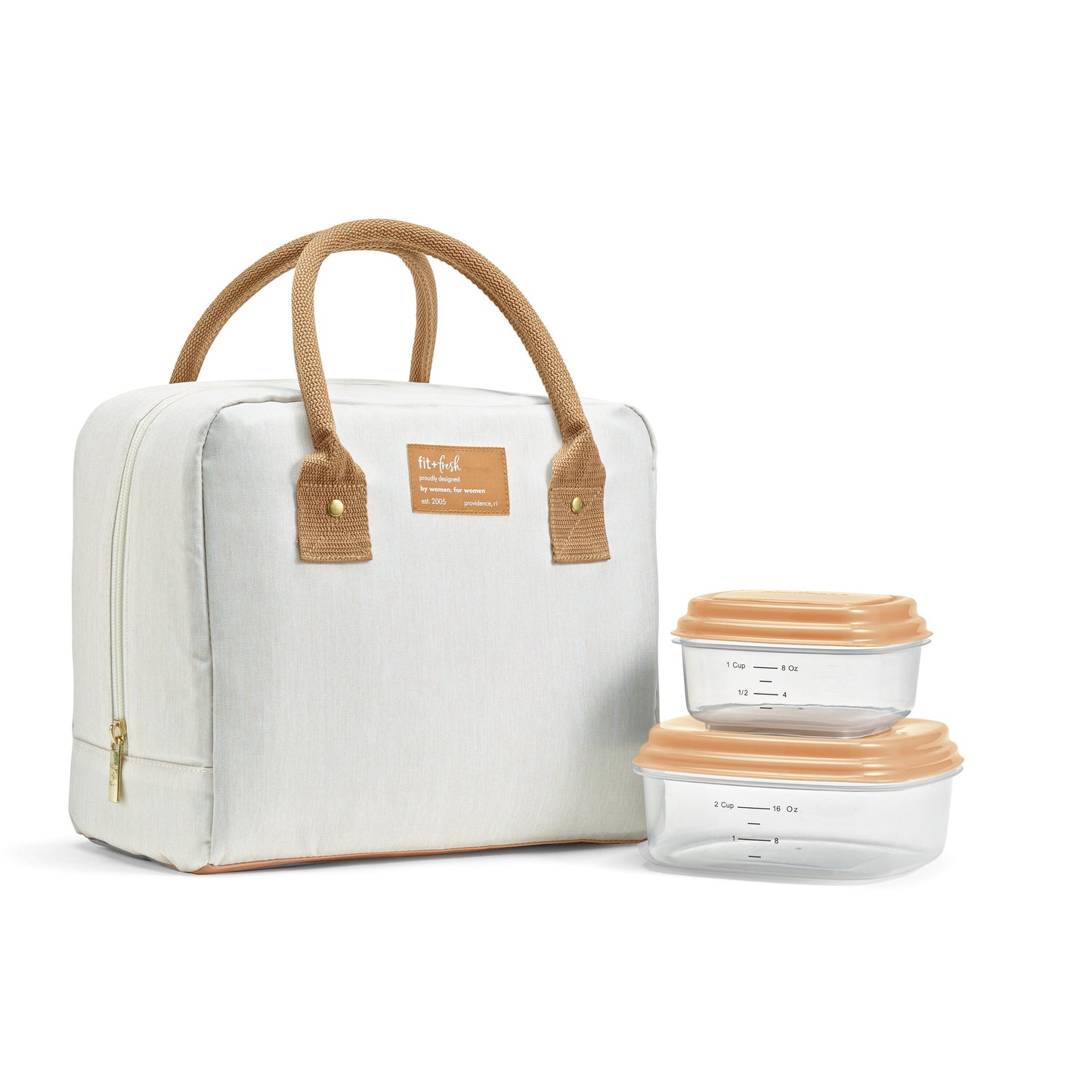 Fit + Fresh Bloomington Lunch Bag - Woven Ivory