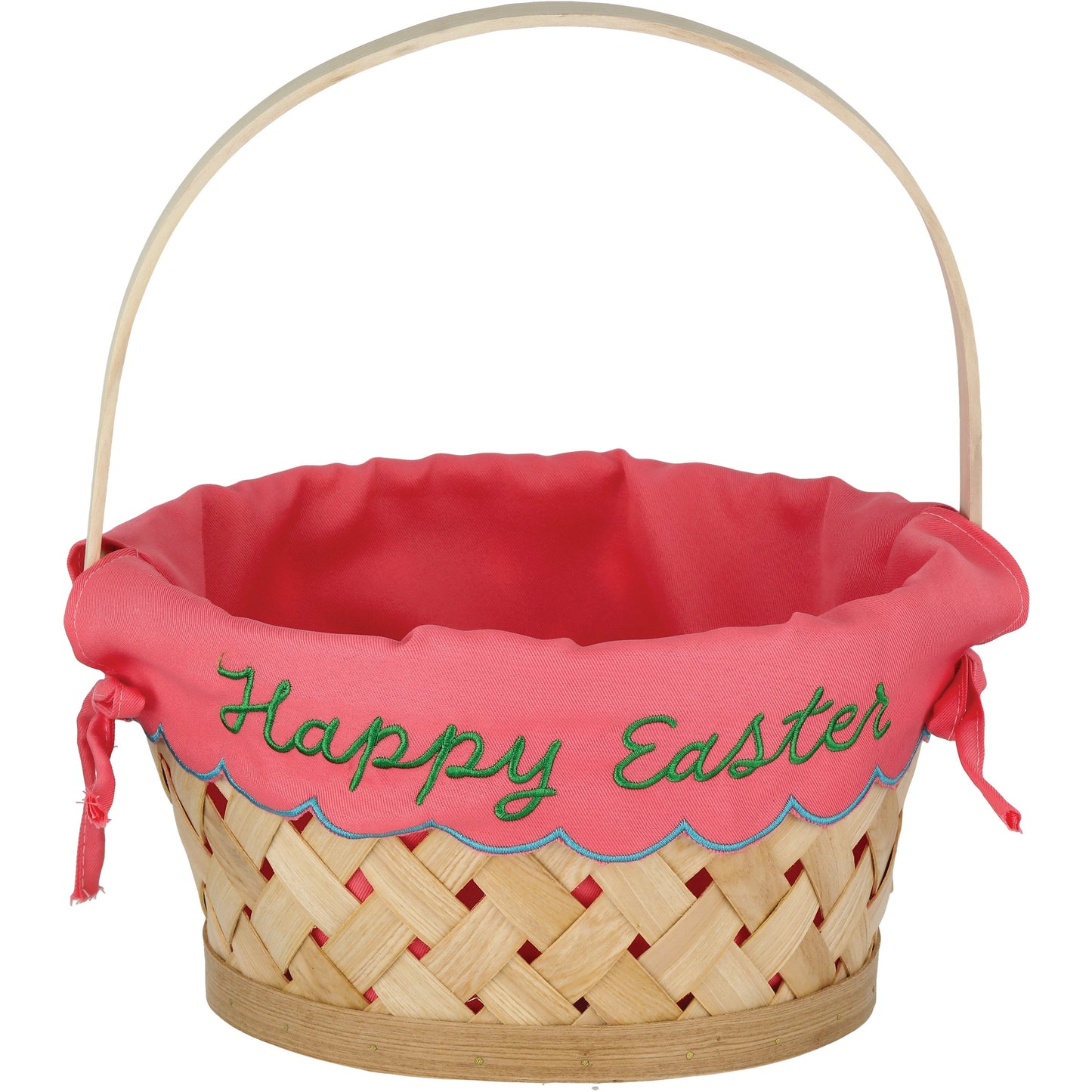 Destination Holiday Pink Lined Happy Easter Basket