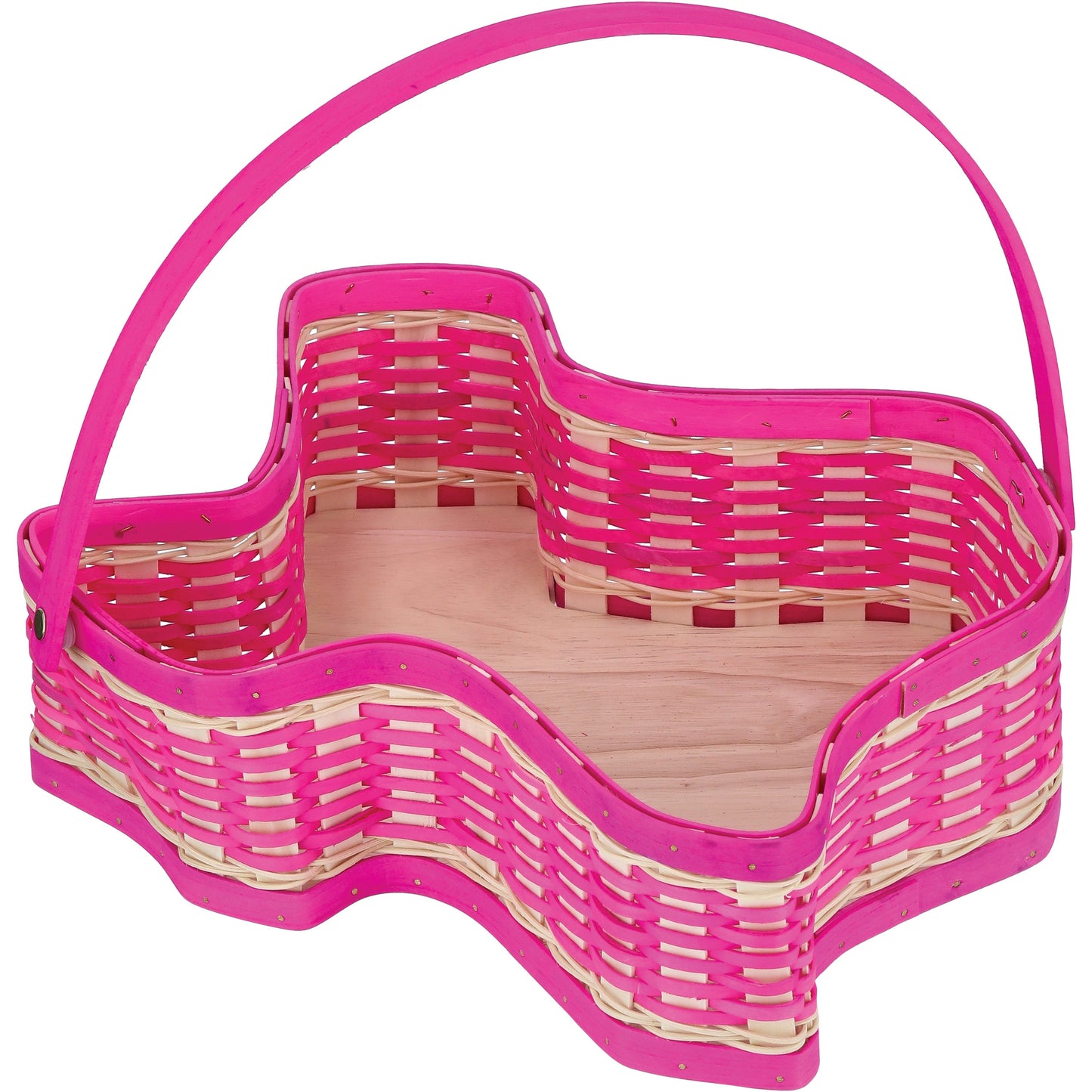 Destination Holiday Texas Wood Chip Basket - Pink