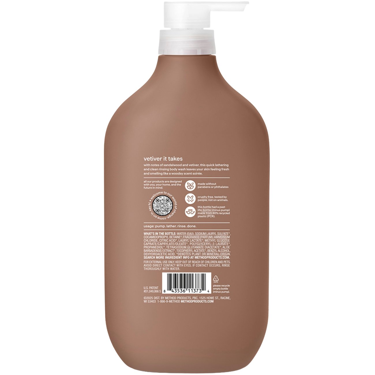method Men's Body Wash - Sand + Vetiver