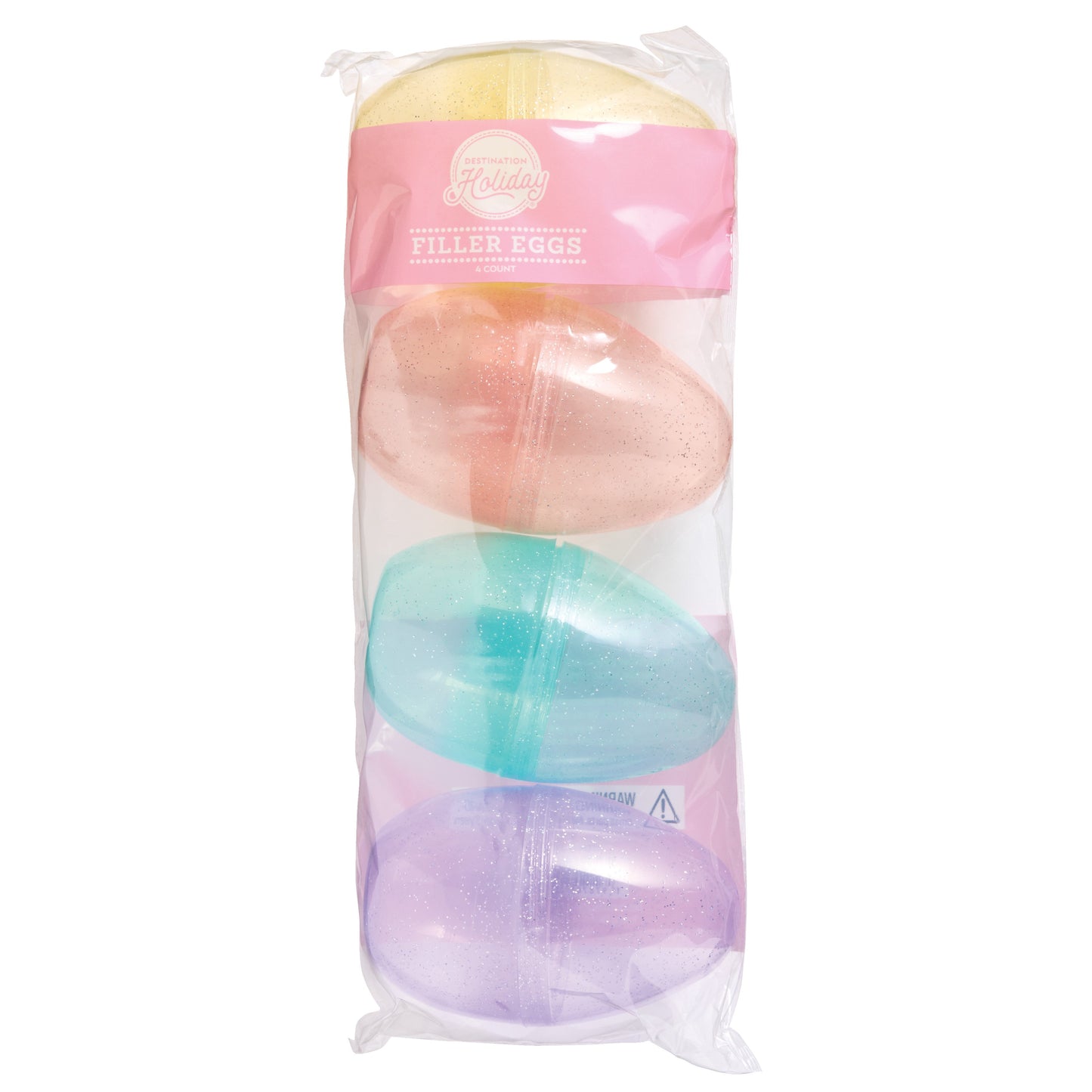 Destination Holiday Plastic Easter Filler Eggs - Glitter