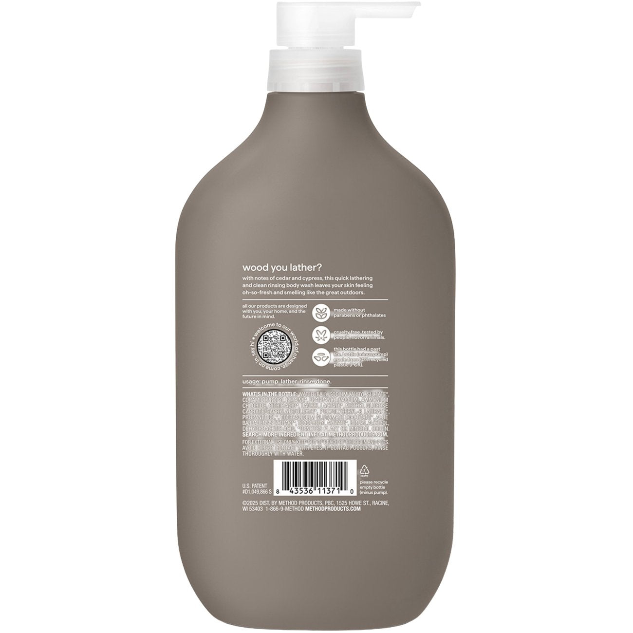 method Men's Body Wash - Cedar + Cypress