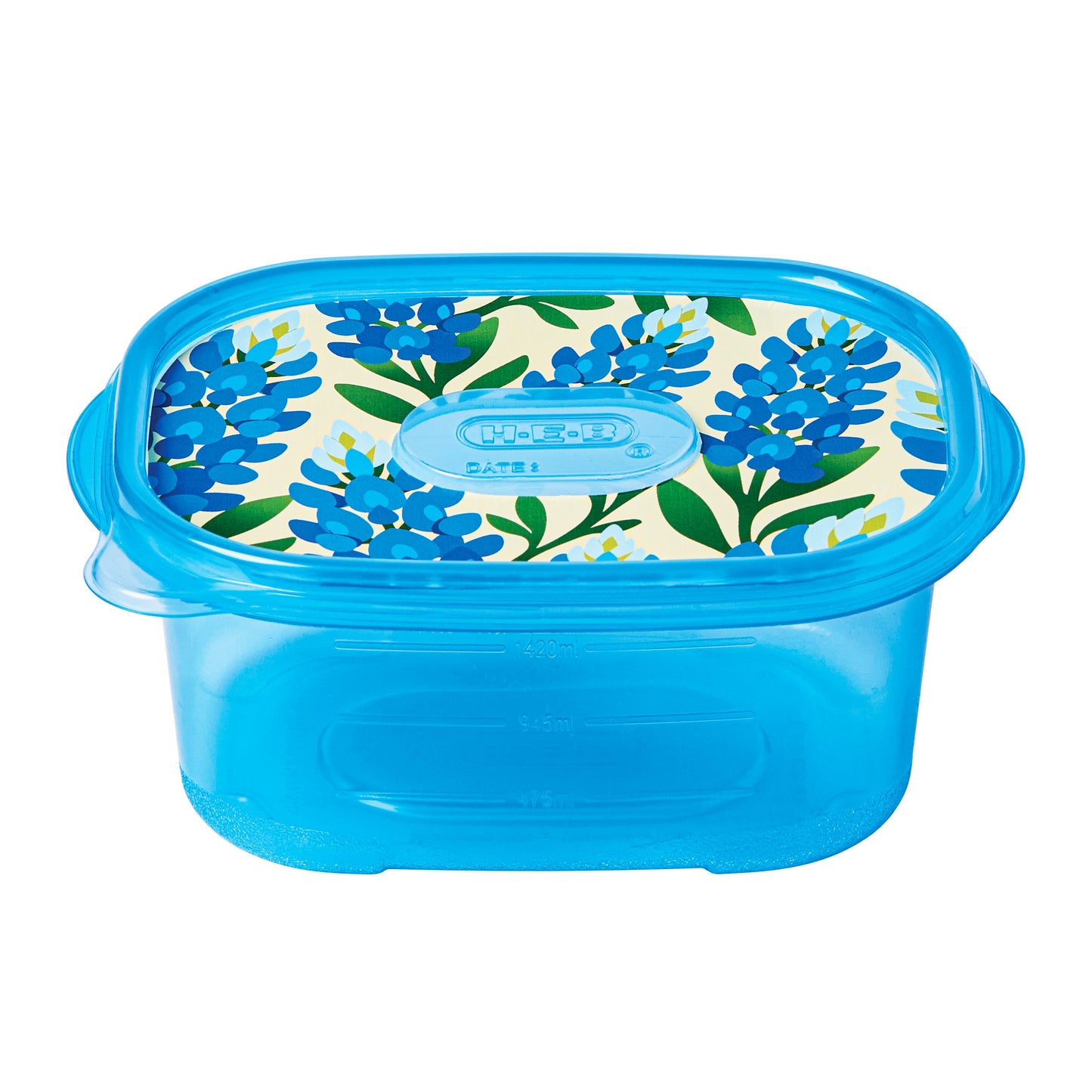 H-E-B Texas Tough Deep Rectangle Food Storage Container - Blue, 7 pk