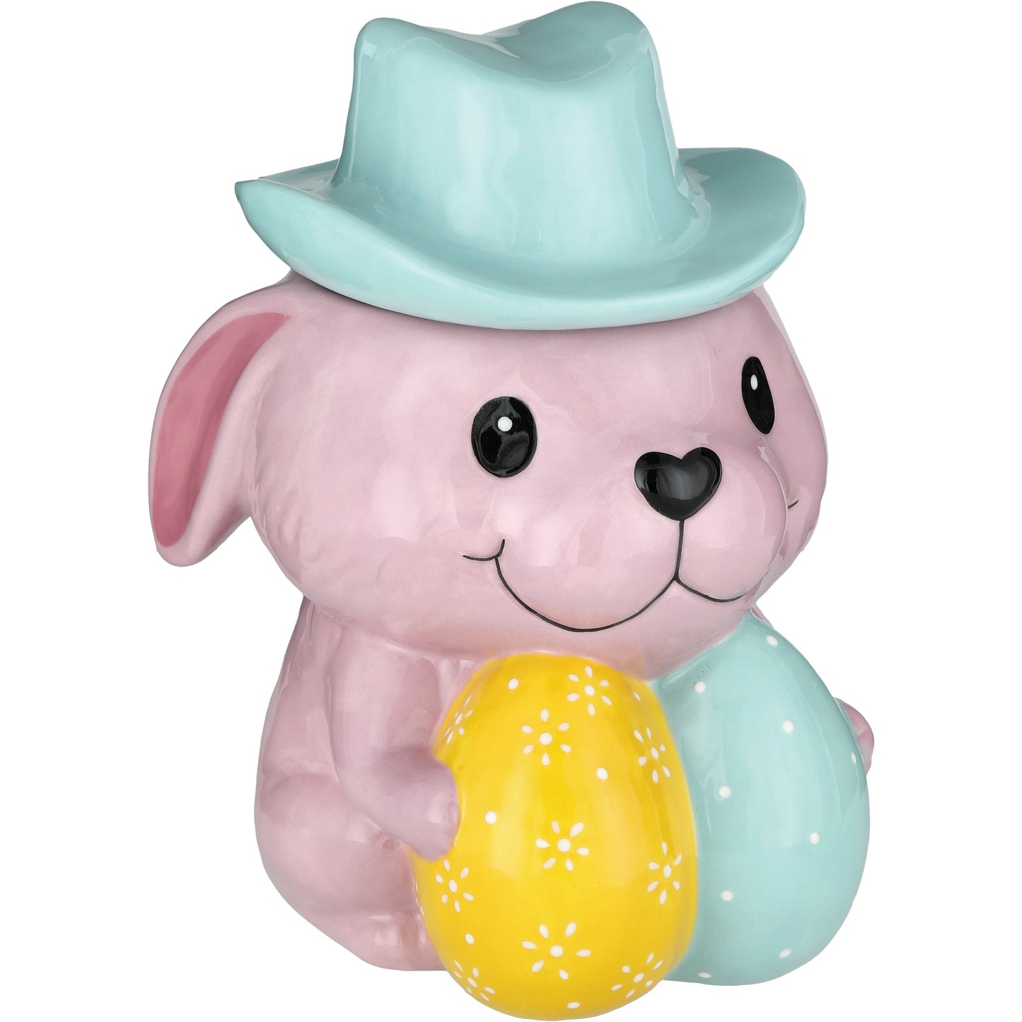 Destination Holiday Cowboy Bunny Easter Cookie Jar
