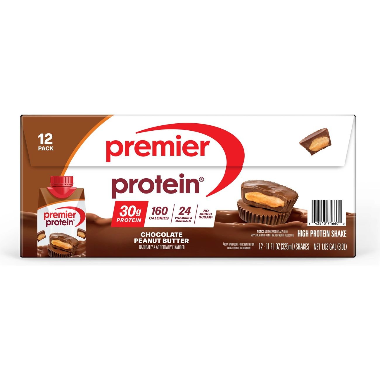Premier Protein 30g Protein Shakes - Chocolate Peanut Butter