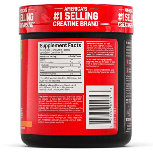 Six Star Paradise Punch Creatine Chews