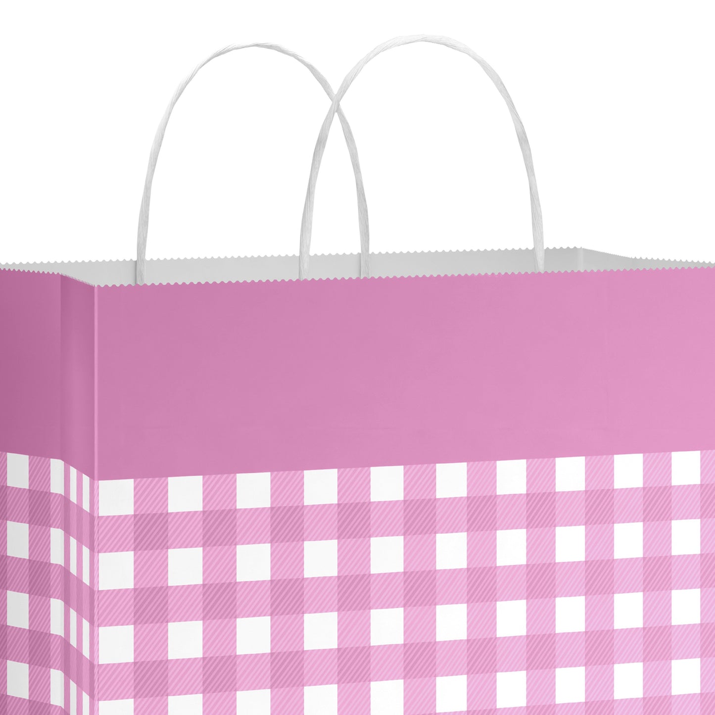 American Greetings Pink Gingham Large Easter Gift Bag