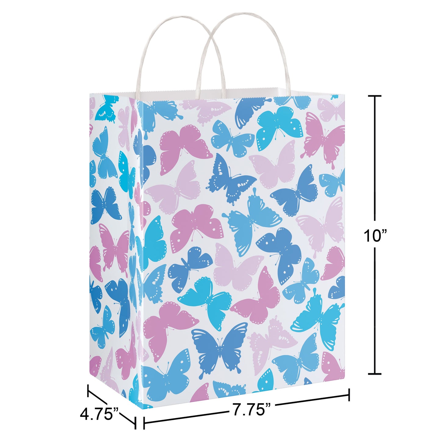American Greetings Colorful Butterflies Medium Easter Gift Bag