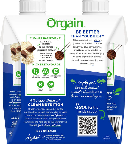 Orgain 30G Chocolate Fudge Protein Shake