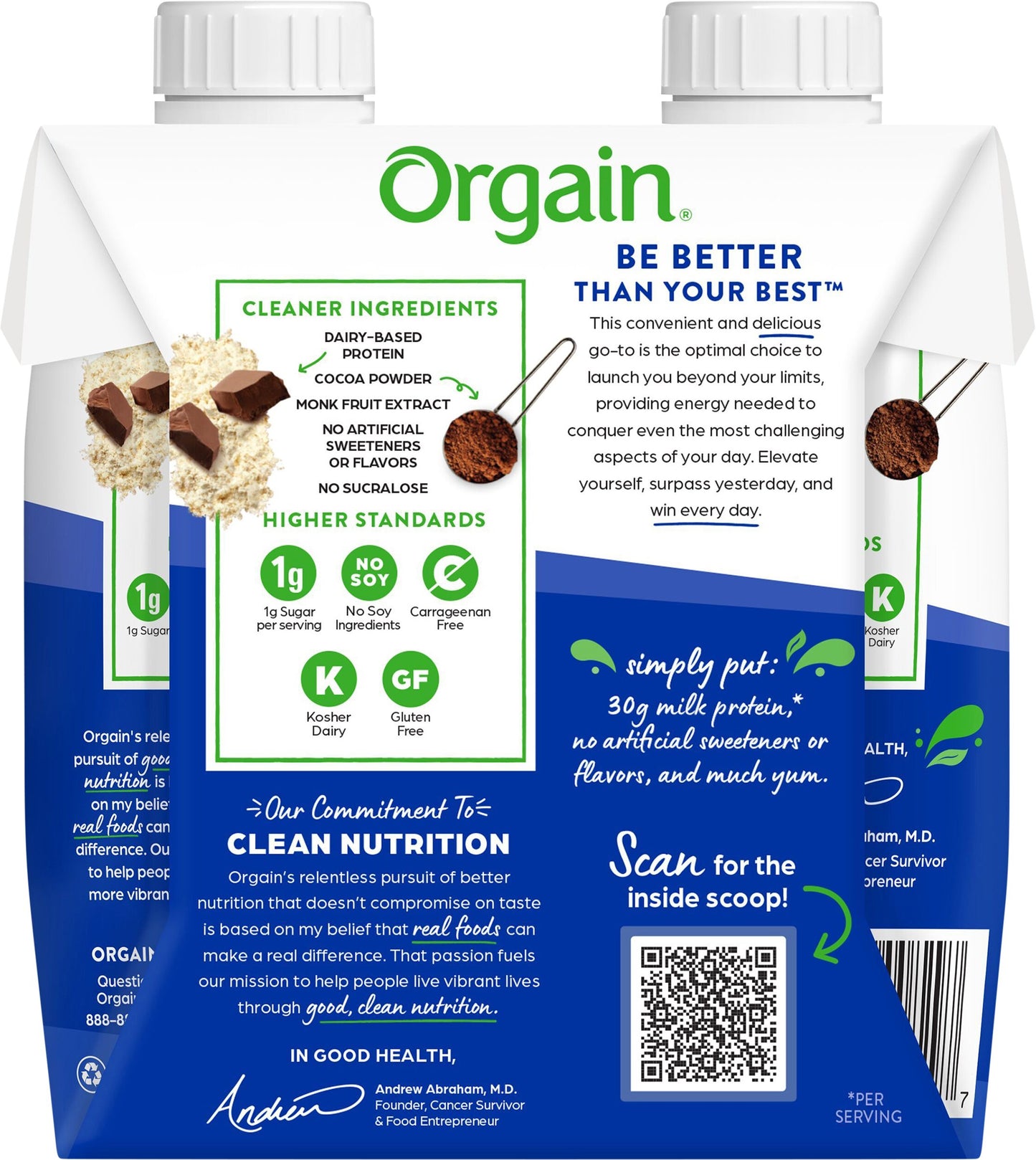 Orgain 30G Chocolate Fudge Protein Shake