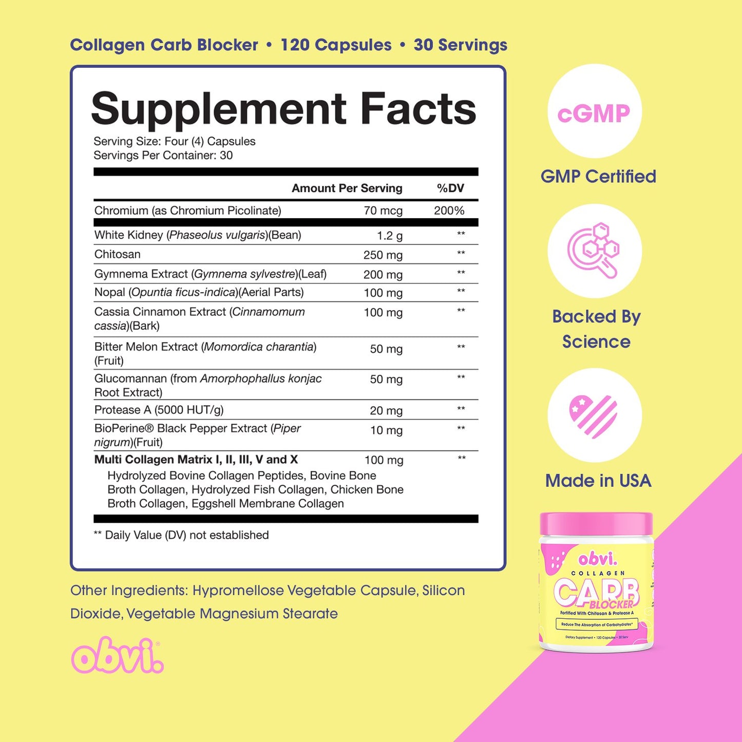 Obvi Collagen Carb Blocker