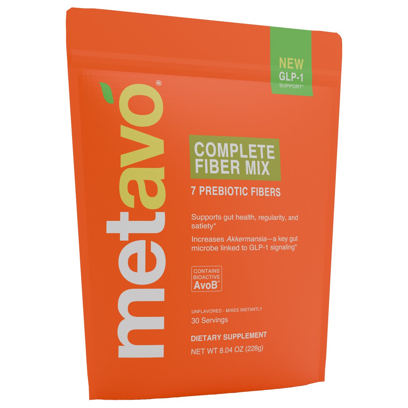 Metavo Complete Fiber Mix 7 Prebiotic Fibers with GLP-1