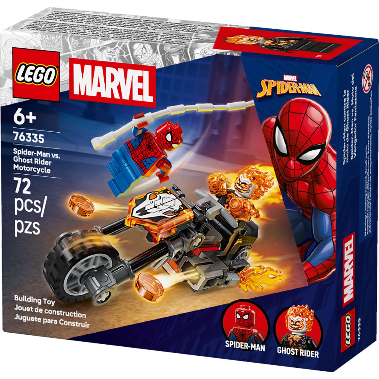 LEGO Super Heroes Spider-Man vs. Ghost Rider Motorcycle Building Set