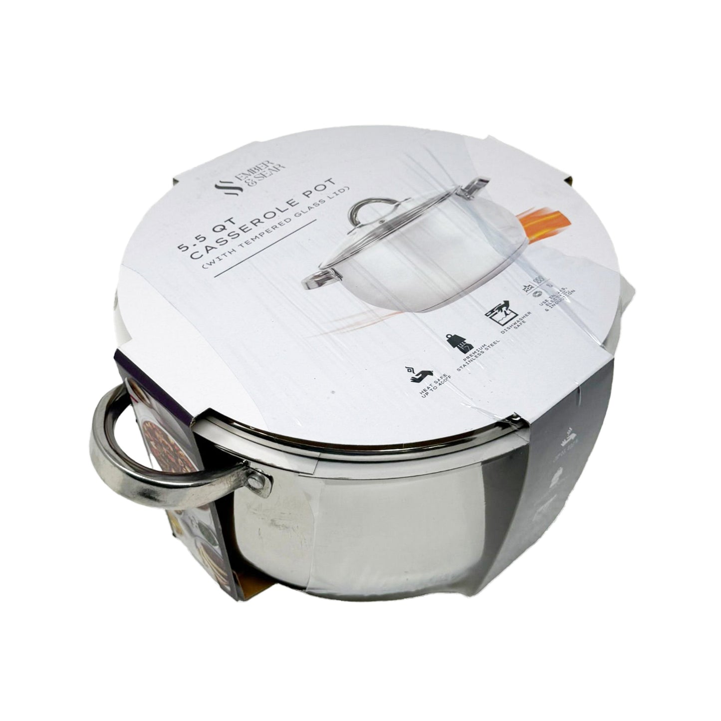 Ember & Sear Stainless Steel Casserole Pan