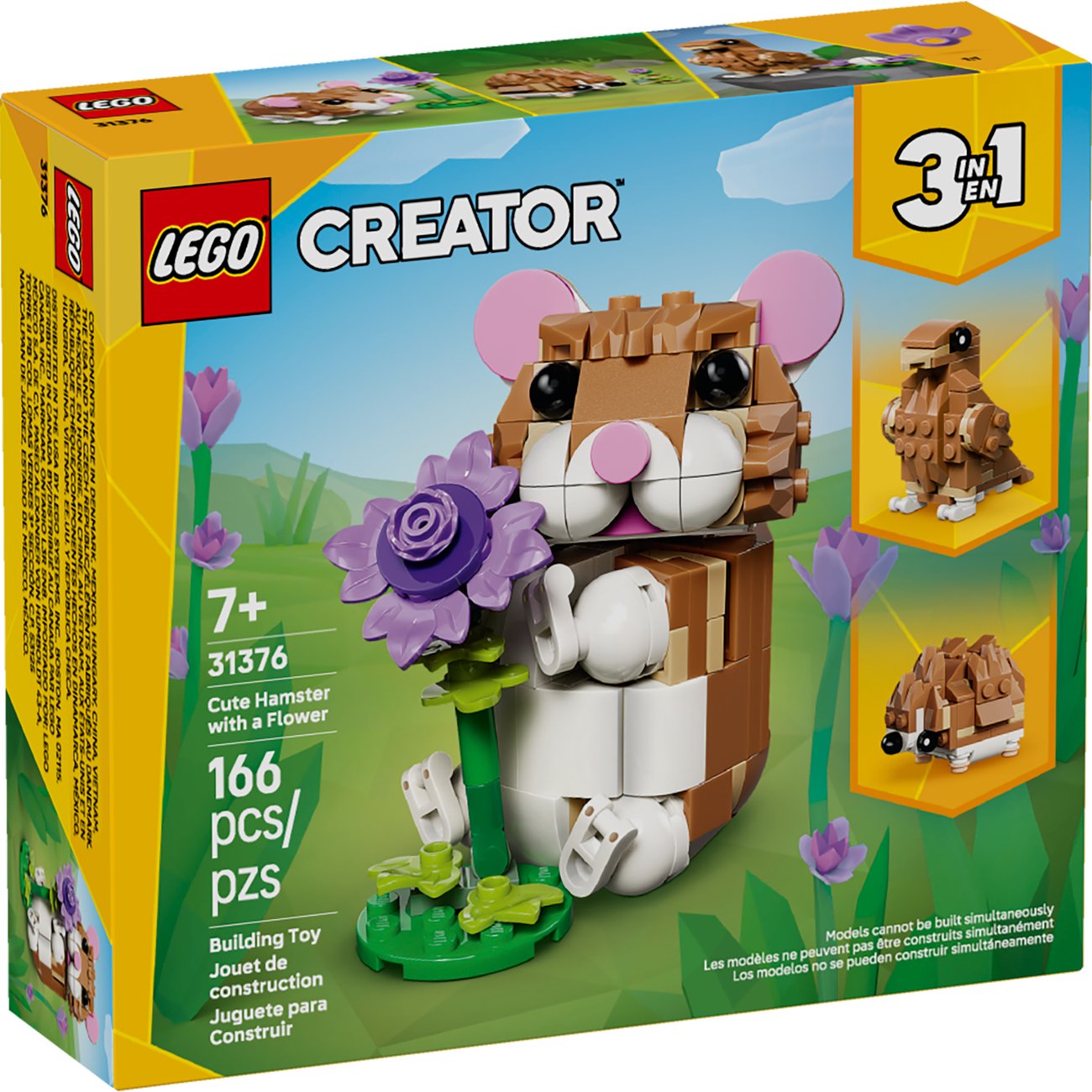 LEGO Creator Cute Hamster with a Flower Building Set