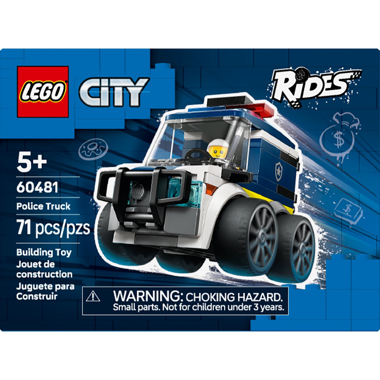 LEGO City Rides Police Truck Building Set