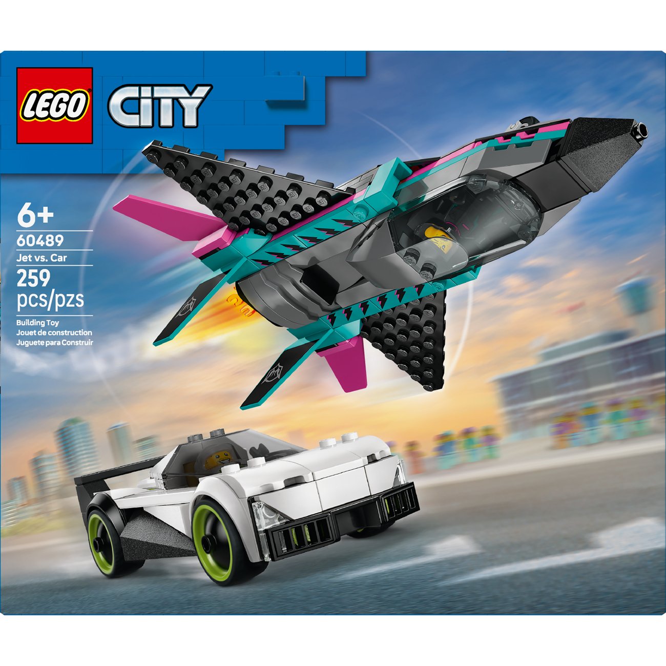 LEGO City Jet vs. Car Building Set