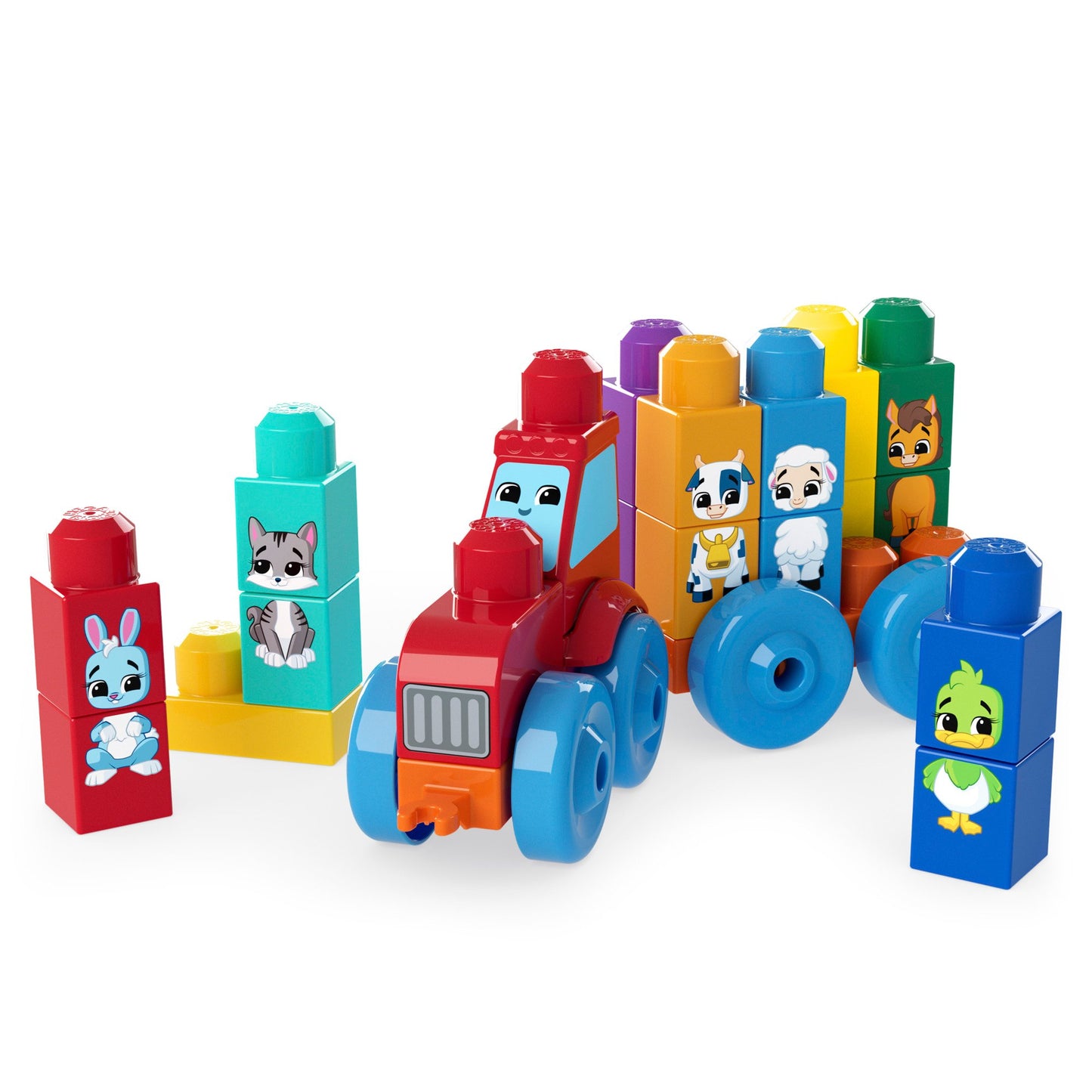 MEGA BLOKS Build & Match Animal Tractor