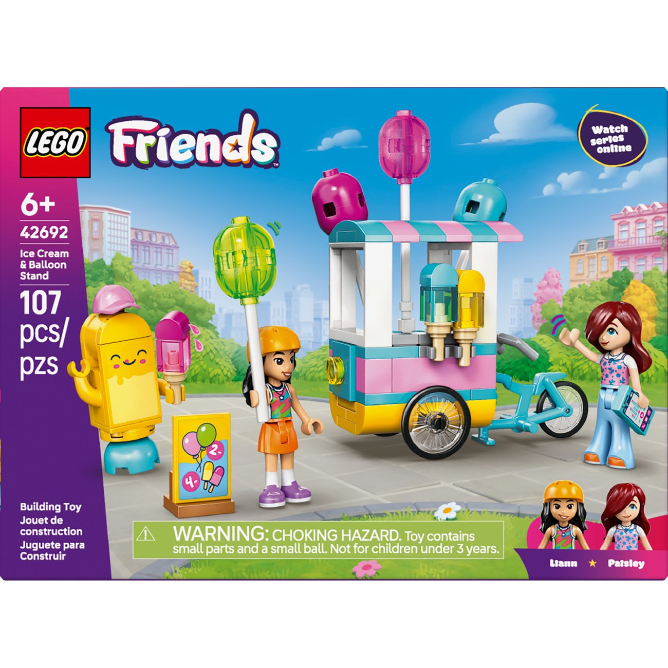 LEGO Friends Ice Cream & Balloon Stand Building Set
