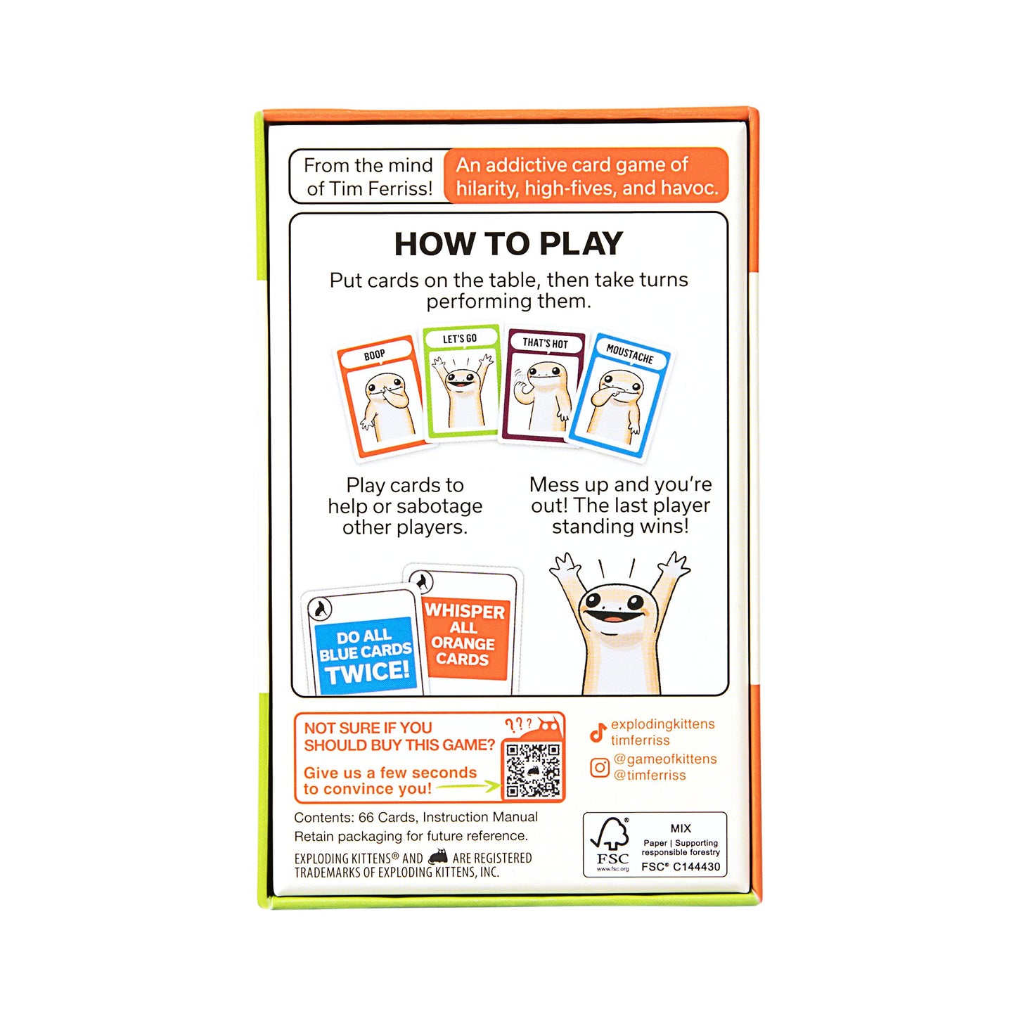 Exploding Kittens Coyote Card Game