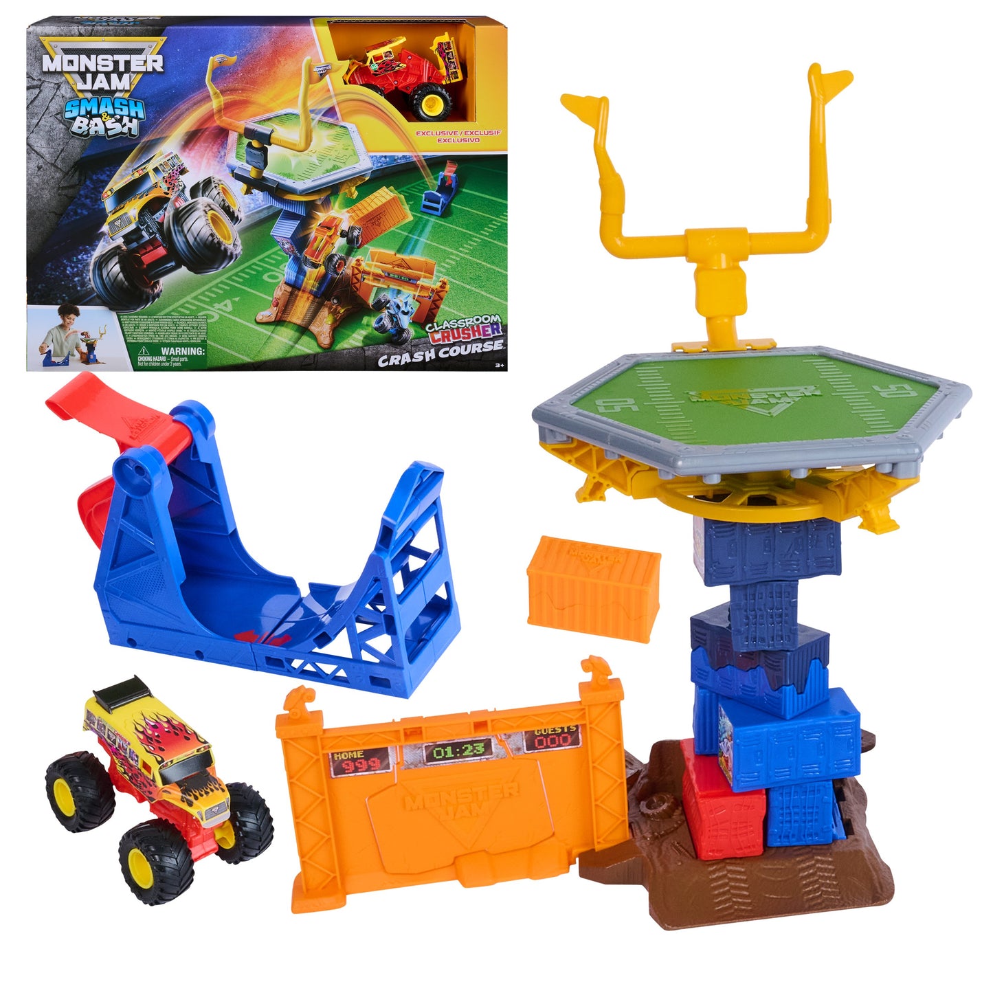 Monster Jam Smash & Bash Classroom Crusher Crash Course