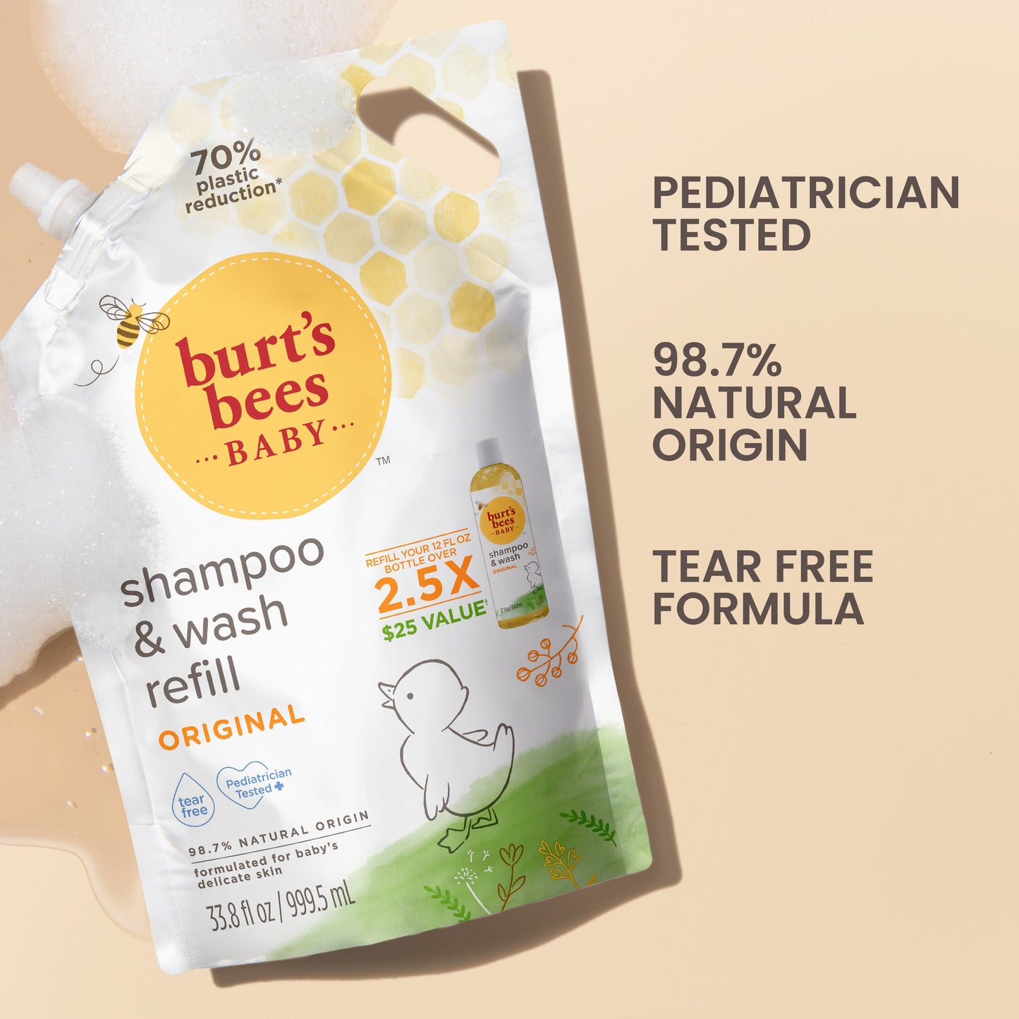 Burt's Bees Baby Shampoo & Wash Refill - Original Scent